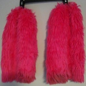 USED J Valentine Rave Leg Warmers Fluffies